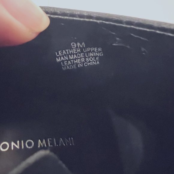 Antonio Melani Black Ankle Bootie-3" Heel- Leather-Women's size 9M - Picture 5 of 15